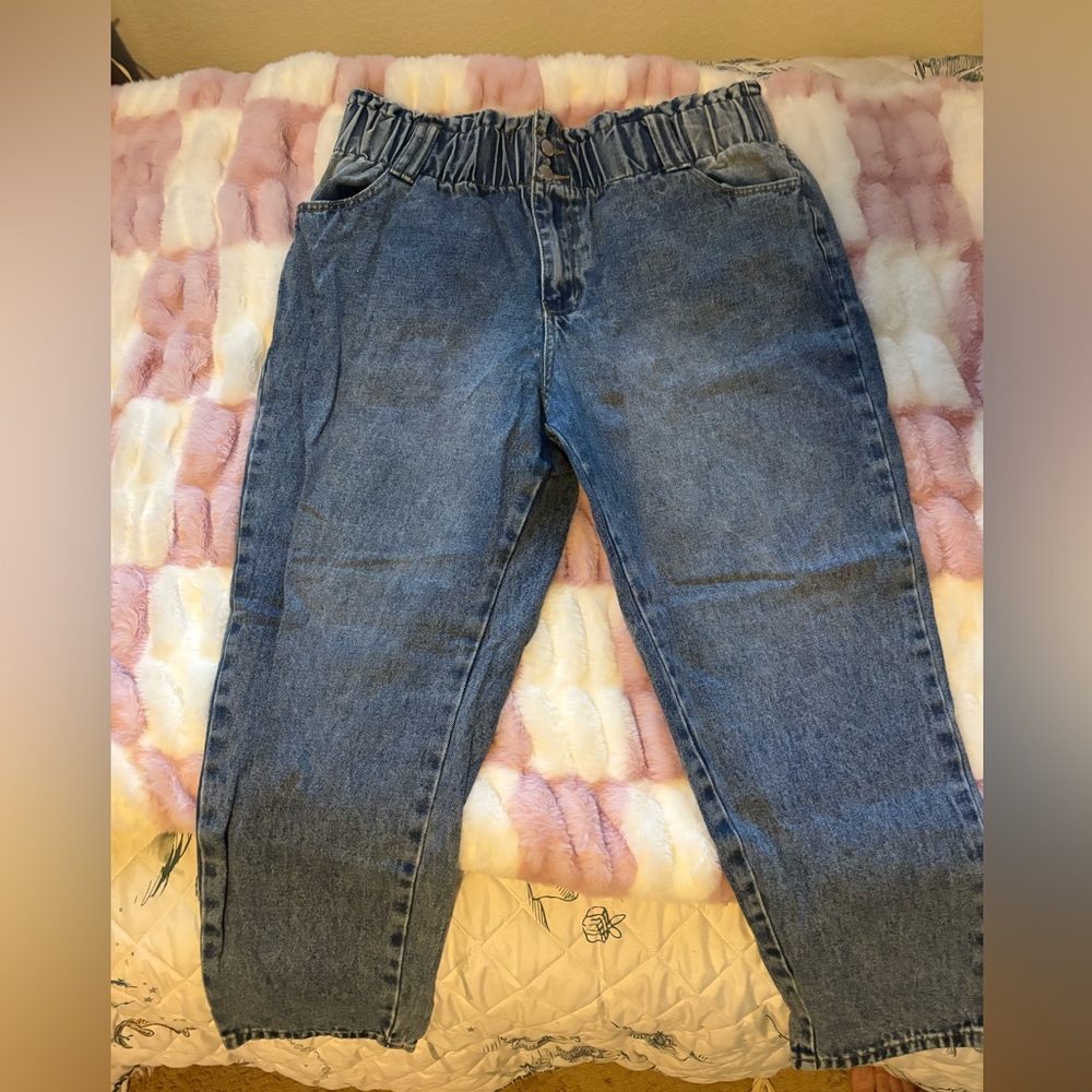 SHEIN Blue Boot Cut Jeans